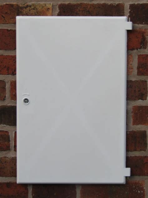 electric box replacement door|outside electric meter cupboard door.